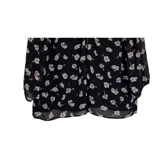 Skies Are Blue Blouse Women X Large Floral Feminine‎ Whimsical Romantic Workwear - Picture 3 of 7